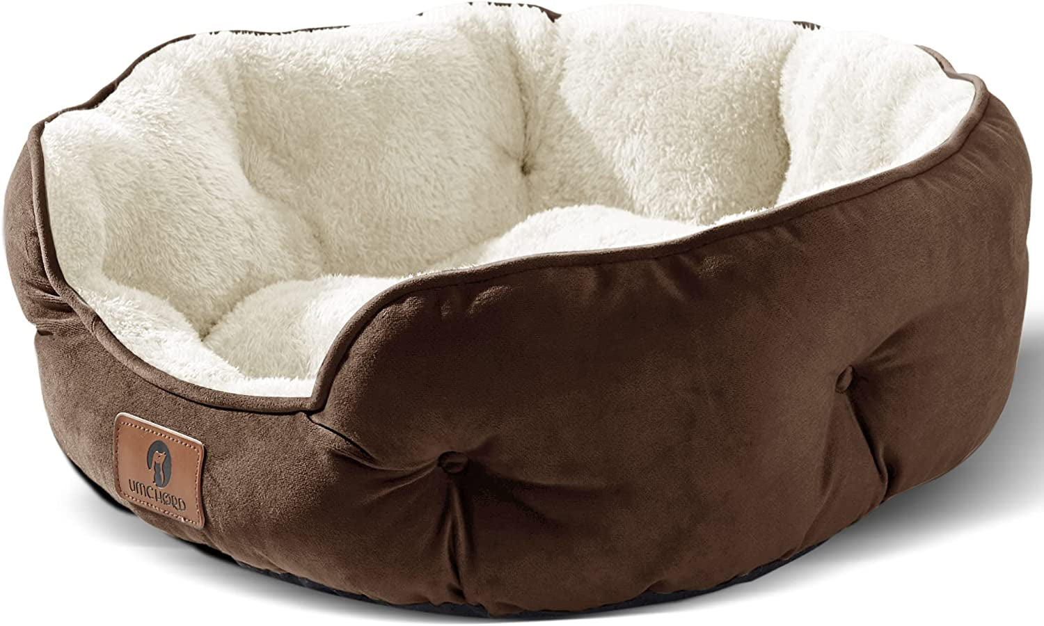 Cozy & Durable 20" Small Dog and Cat Bed - Extra Soft, Machine Washable, Anti-Slip, Water-Resistant - Perfect for Puppies and Kittens